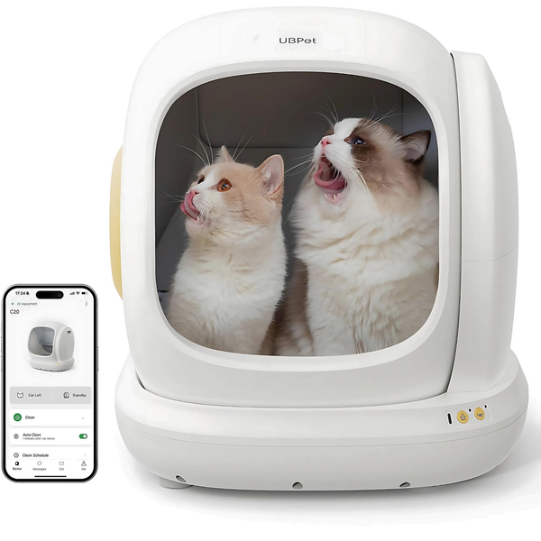 UBPet C20 automatische kattenbak – met app-bediening en dubbele geurverwijdering