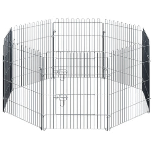 Puppyren L van metaal – 60 cm hoog, 510 cm omtrek - Veilig en Flexibel | Zenzee voor honden binnenshuis of buitengebruik