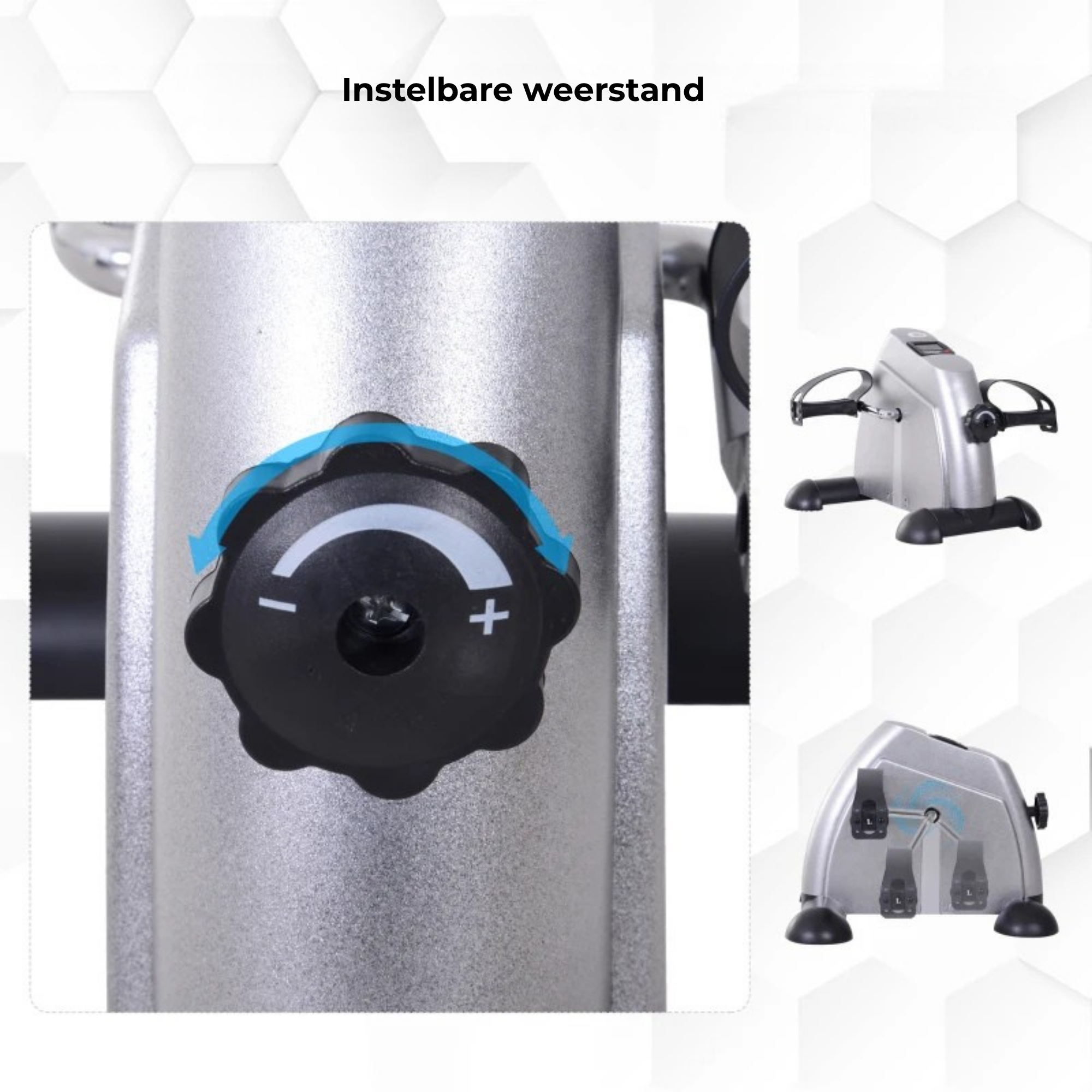 Compacte opvouwbare hometrainer met lcd-display voor thuisgebruik met instelbare weerstand en robuust frame