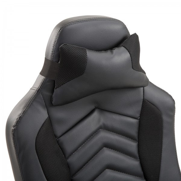 Zwarte Ergonomische Gamestoel met Massage- en Warmtefunctie