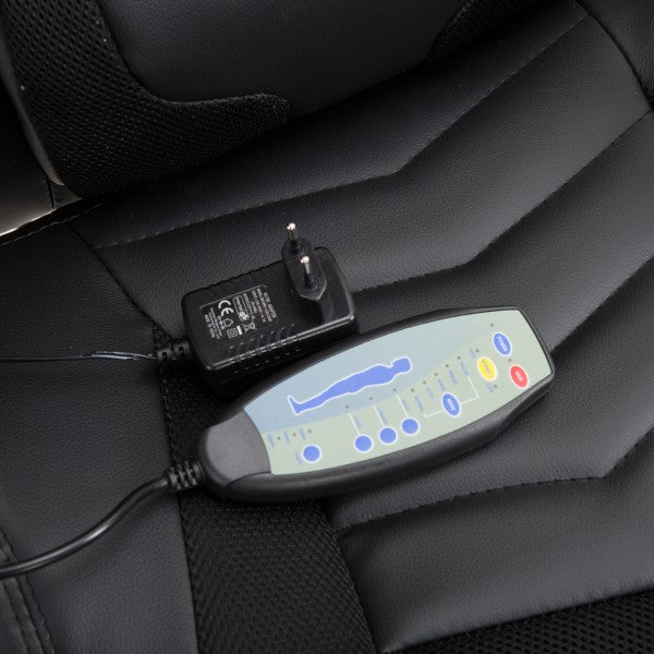 Zwarte Ergonomische Gamestoel met Massage- en Warmtefunctie