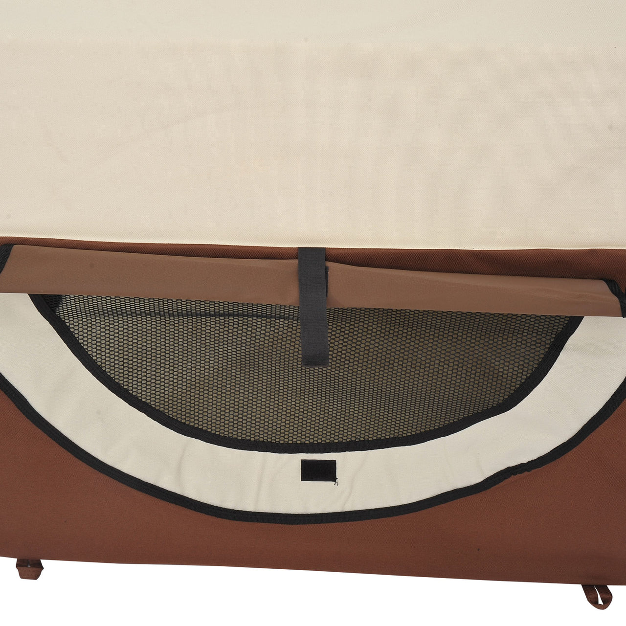 Opvouwbare honden draagtas maat S – 46x34x41 cm koffie crème