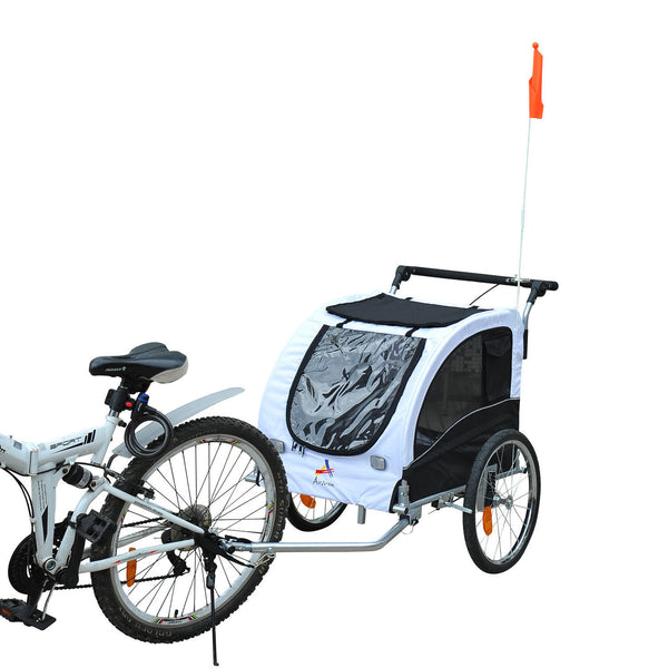 Hondenfietskar met Vering en Rem – Groen/Grijs voor Soepele Ritten