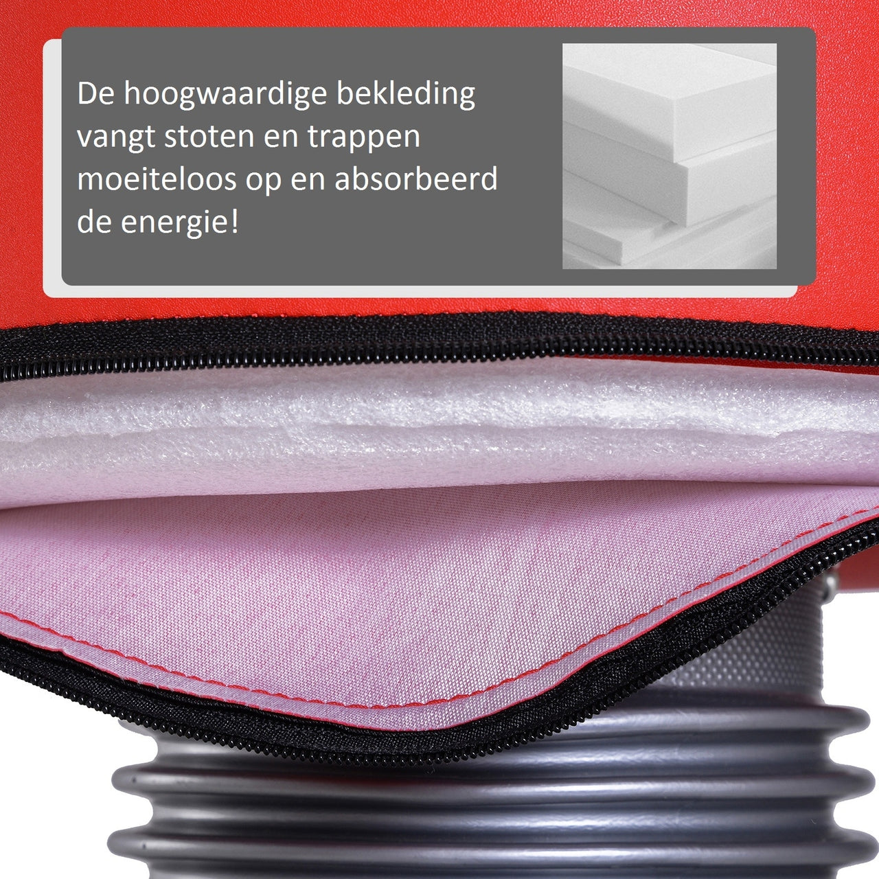 Verstelbare Staande Bokspaal – 160 tot 185 cm Hoog met Schokdemping