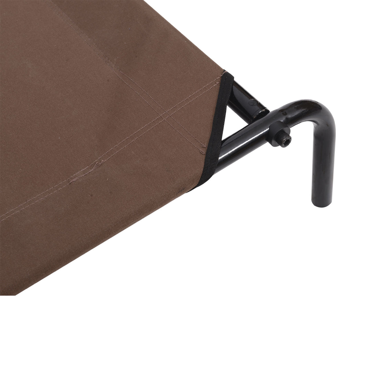 Honden ligbed grote hondenstretcher XL 110×68 cm met 2 overtrekhoezen en stevig metalen frame voor binnen en buitengebruik