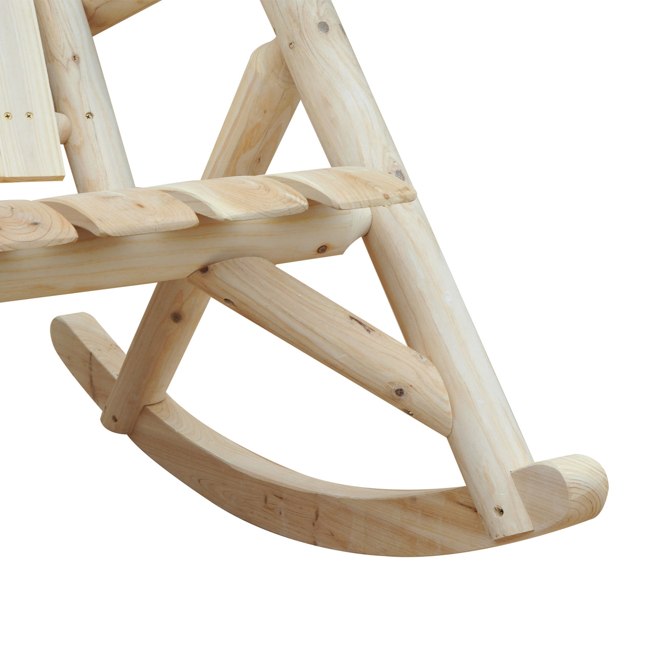 Ergonomische Schommelstoel van Massief Dennenhout – Natuurkleur – 66×96×98 cm