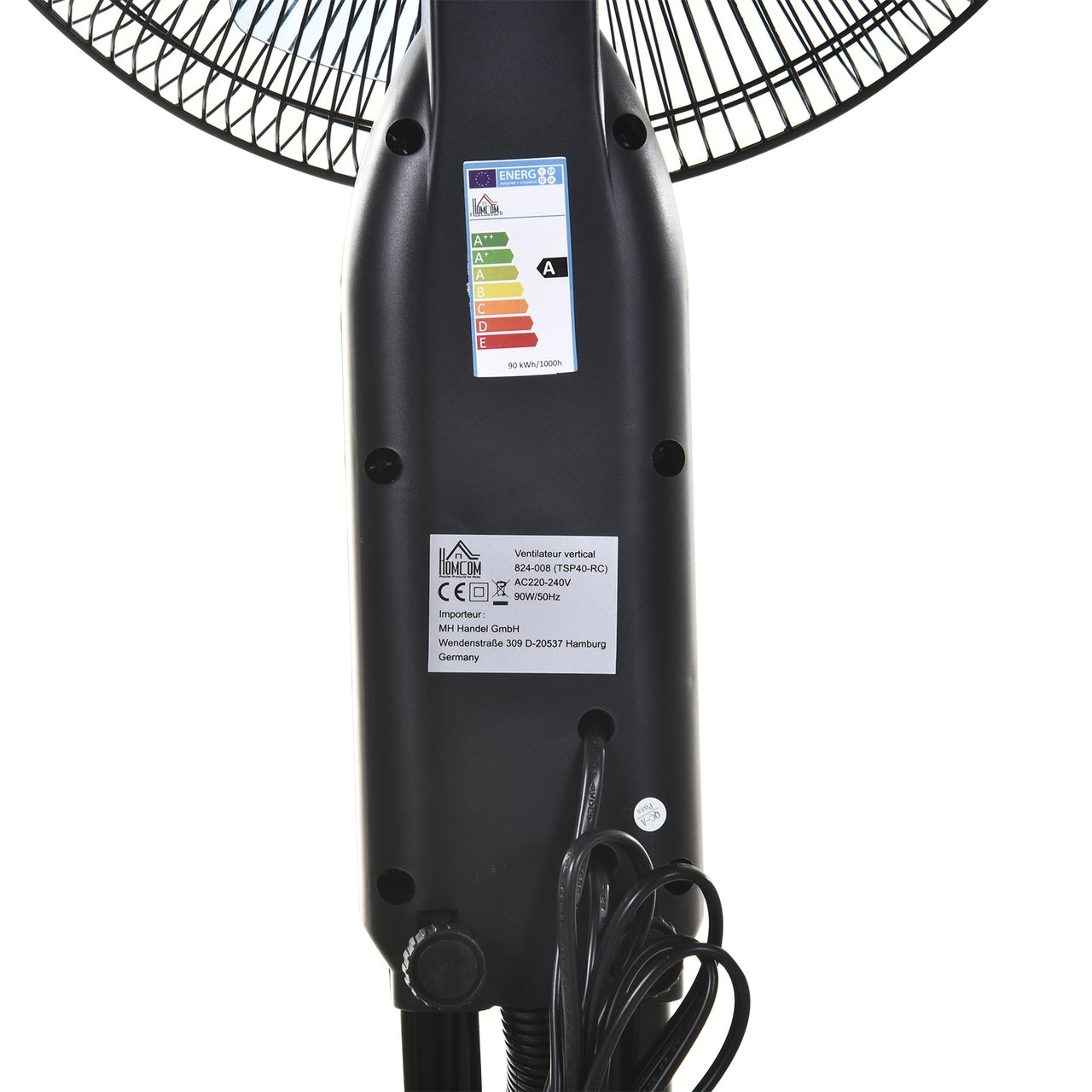 Staande Ventilator met Verstuiver en Afstandsbediening – Ø44,5 cm?
