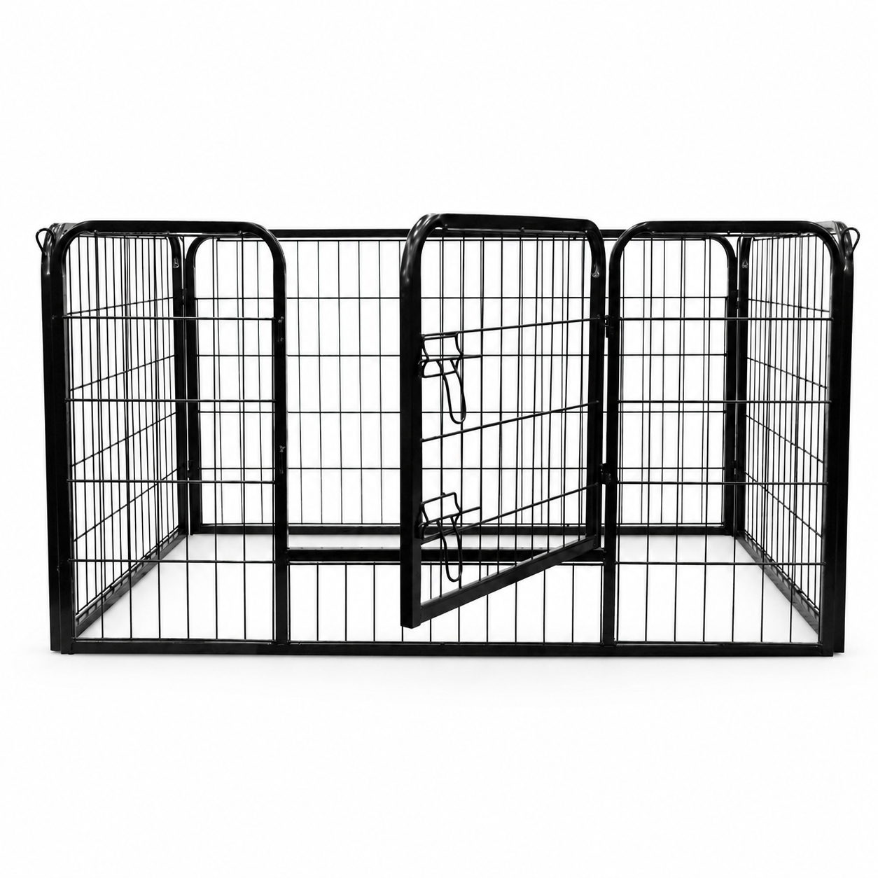 Hondenren puppyren hondenkennel staal 125x80x70 cm – Veilig en stevig verblijf voor je hond