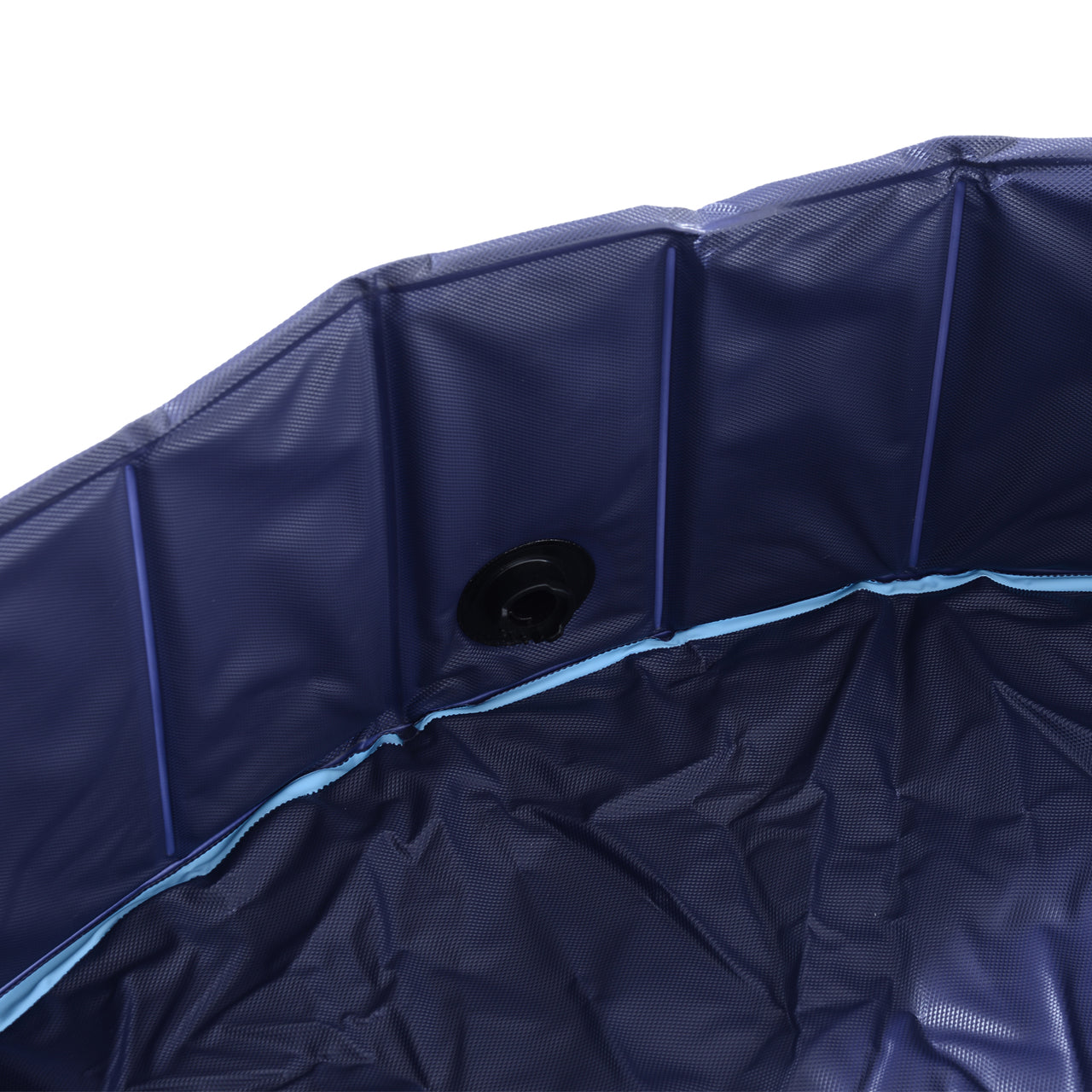 Opvouwbaar blauw hondenzwembad – Ø 140 x 30 cm, ideaal voor warme dagen