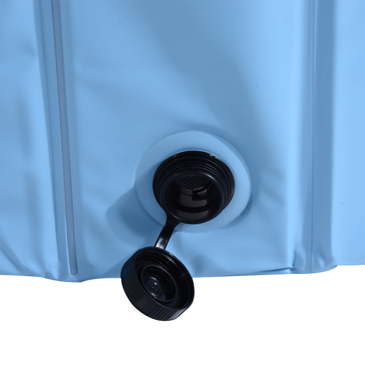 Opvouwbaar blauw hondenzwembad – Ø 140 x 30 cm, ideaal voor warme dagen