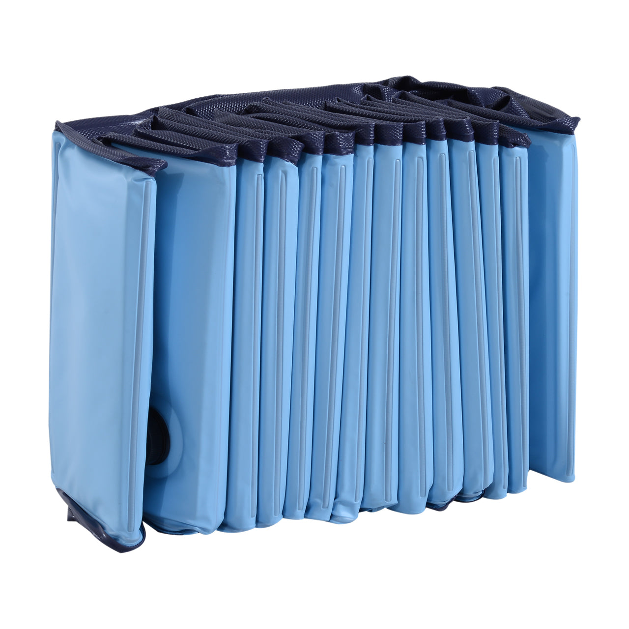 Opvouwbaar blauw hondenzwembad – Ø 140 x 30 cm, ideaal voor warme dagen