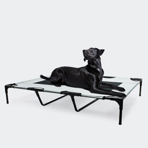Groot hondenligbed grijs XXL 122x92x23 cm – Comfort voor grote honden | Zenzee met stevig frame en ademend materiaal