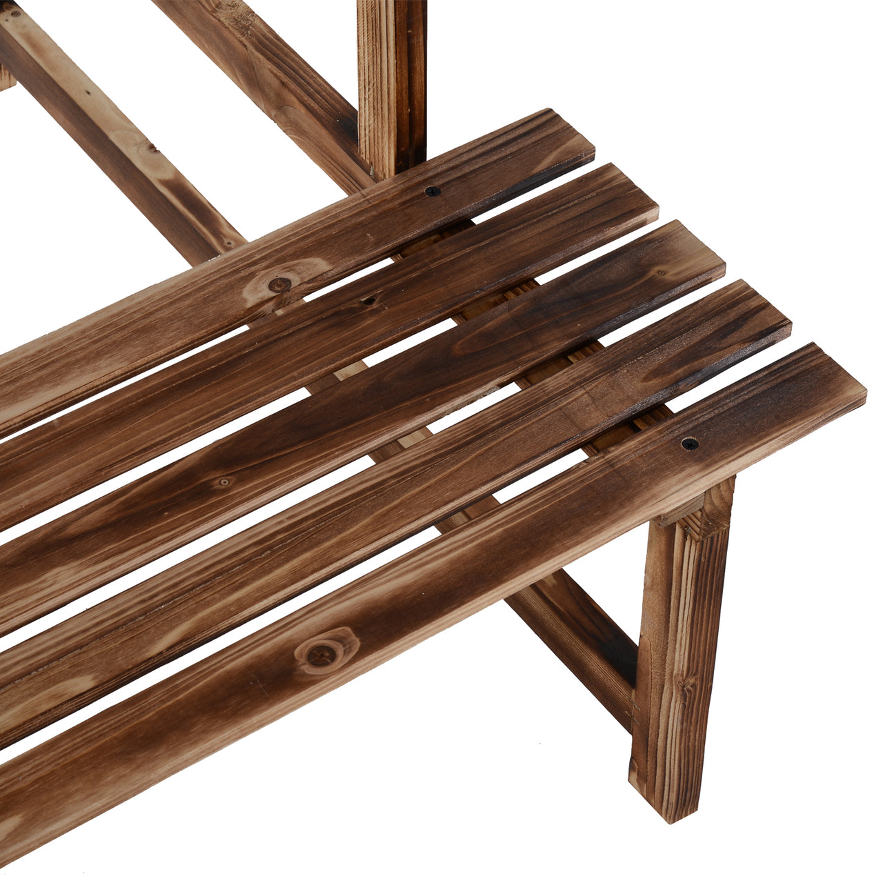 Plantenrek 3-laags dennenhout 100 x 40 x 120 cm