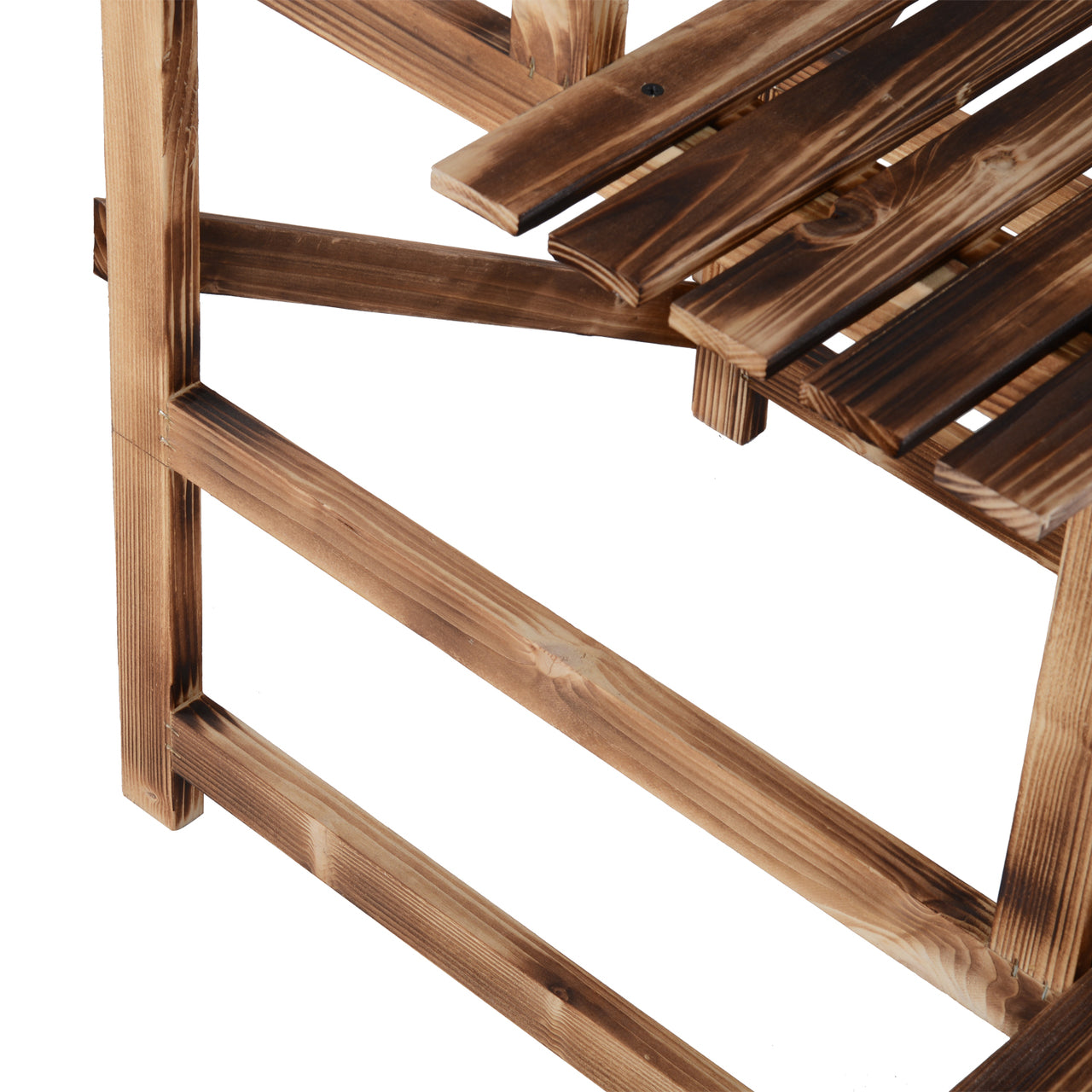 Plantenrek 3-laags dennenhout 100 x 40 x 120 cm
