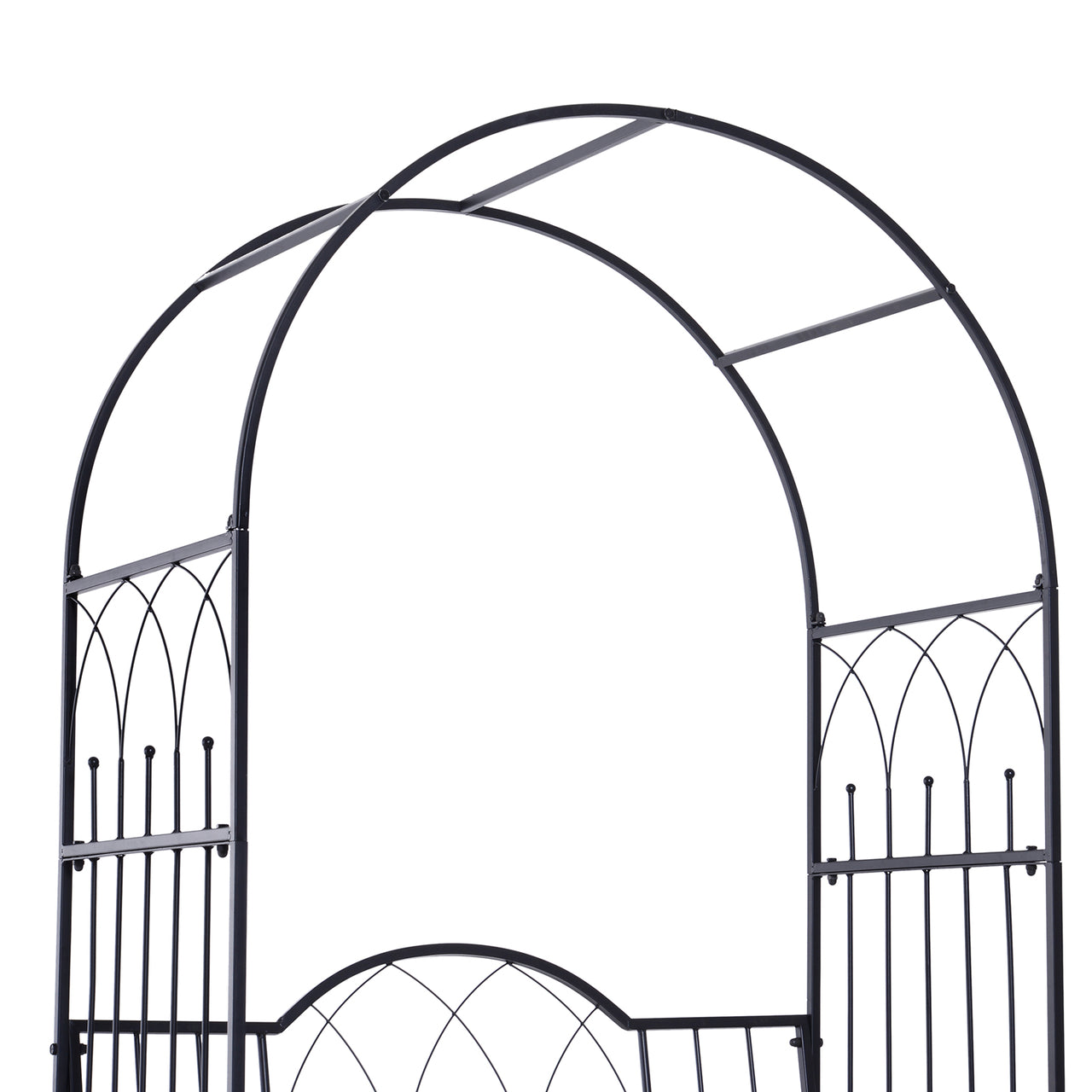 Tuinbank met rozenboog 115 x 59 x 203 cm