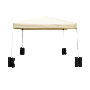 Partytent zandzak gewichten (set van 4, zwart) – zorgen voor extra stabiliteit en veiligheid bij paviljoens, eenvoudig te vullen