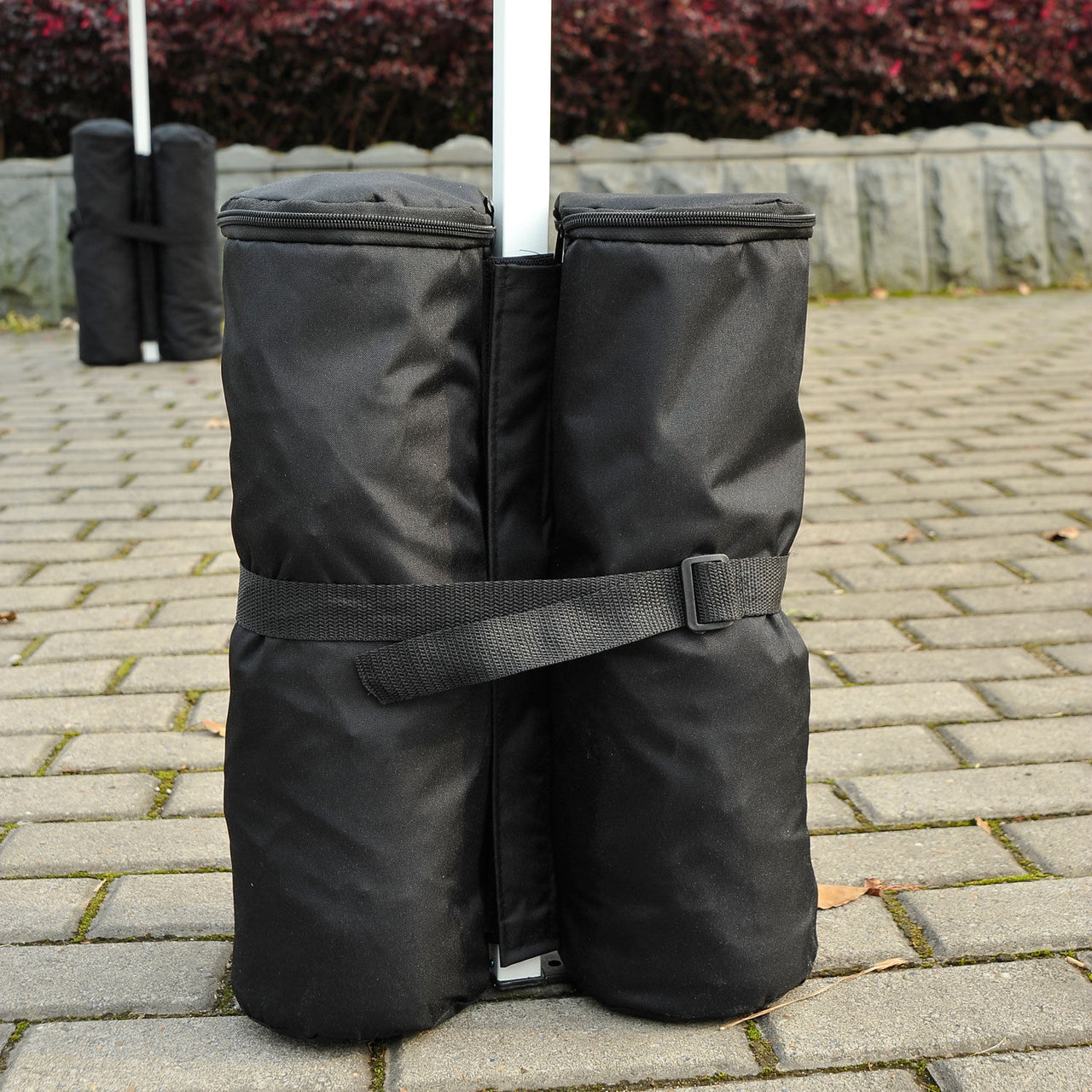 Partytent zandzak gewichten (set van 4, zwart)