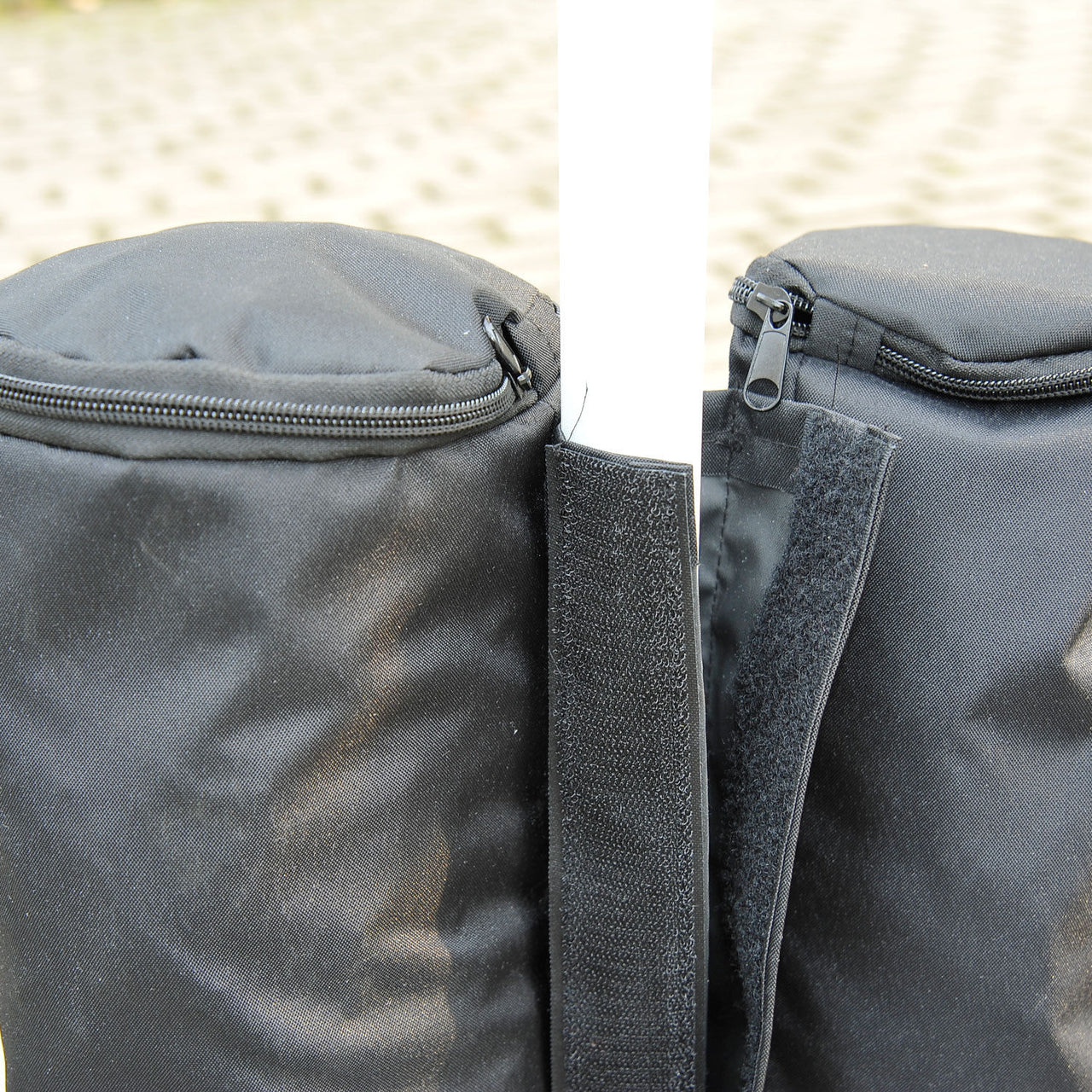 Partytent zandzak gewichten (set van 4, zwart)
