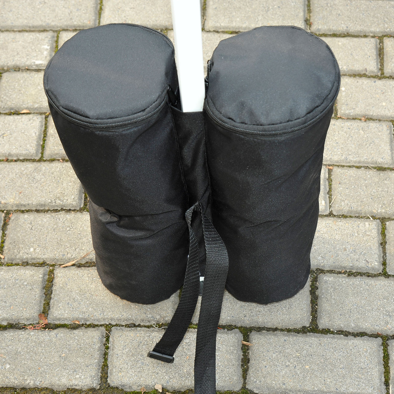 Partytent zandzak gewichten (set van 4, zwart)