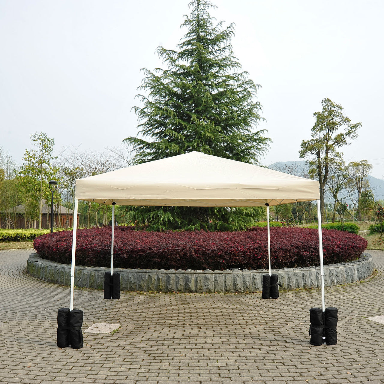 Partytent zandzak gewichten (set van 4, zwart)