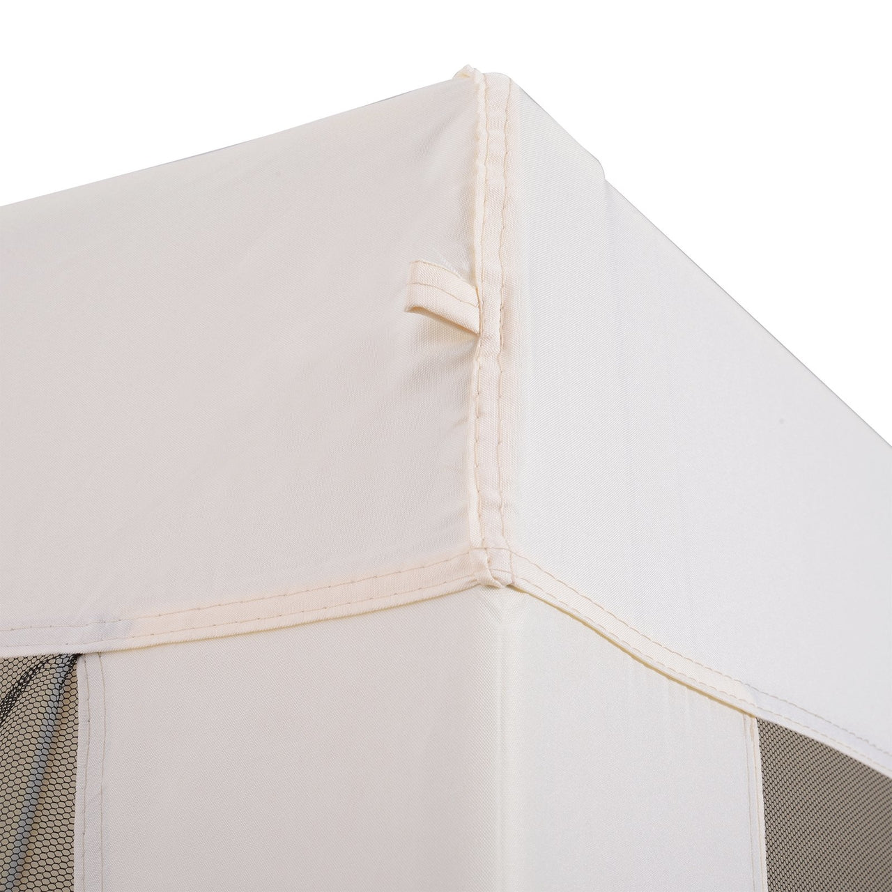 Tuinpaviljoen 3 x 3 m met muggengaas - Beige