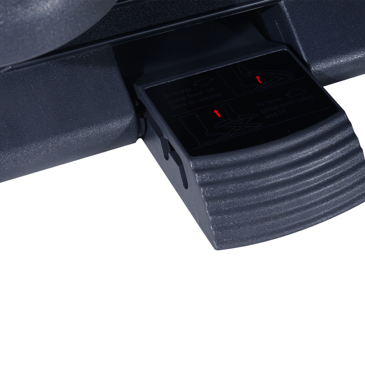 Ergonomische voetensteun (verstelbaar, grijs)