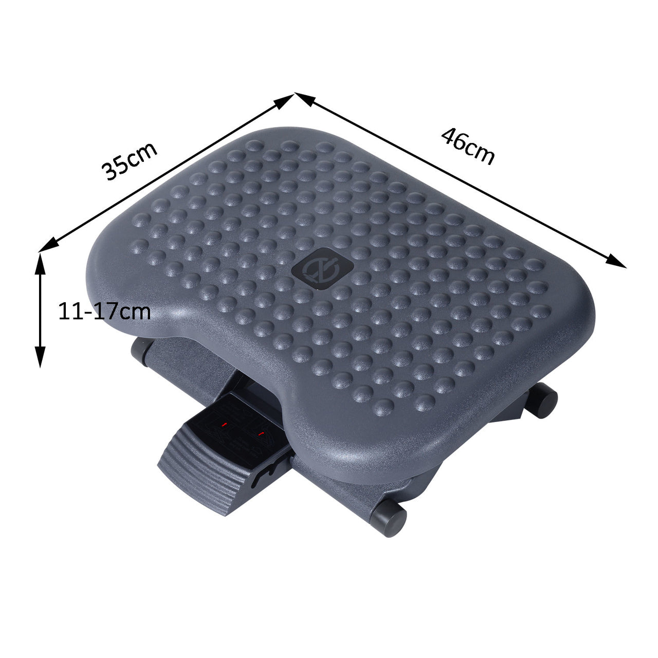 Ergonomische voetensteun (verstelbaar, grijs)