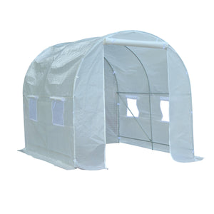 Tuinkas M 3,5 x 2,0 x 2,0 m transparant als foliekas met stevig frame en beschermend ontwerp voor planten en opkweek
