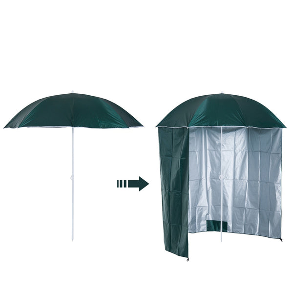 Praktische strandparasol met zijwand – optimale bescherming en draagbaarheid