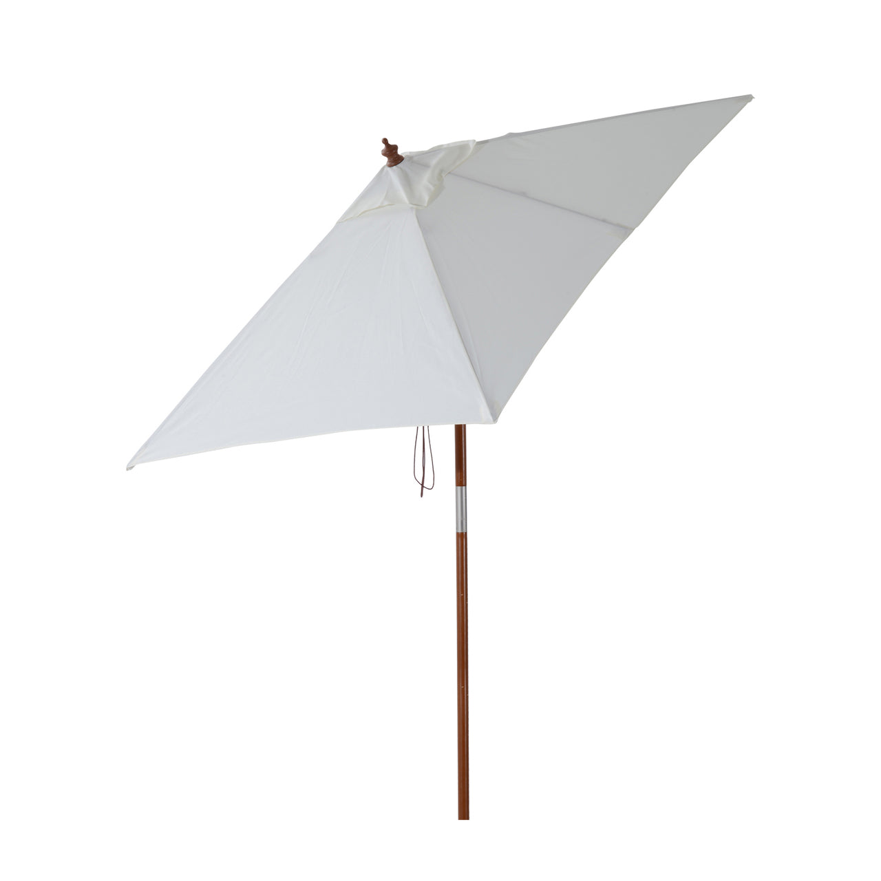 Rechthoekige luxe balkonparasol 200 x 150 cm creme met knikbaar en UV-bescherming