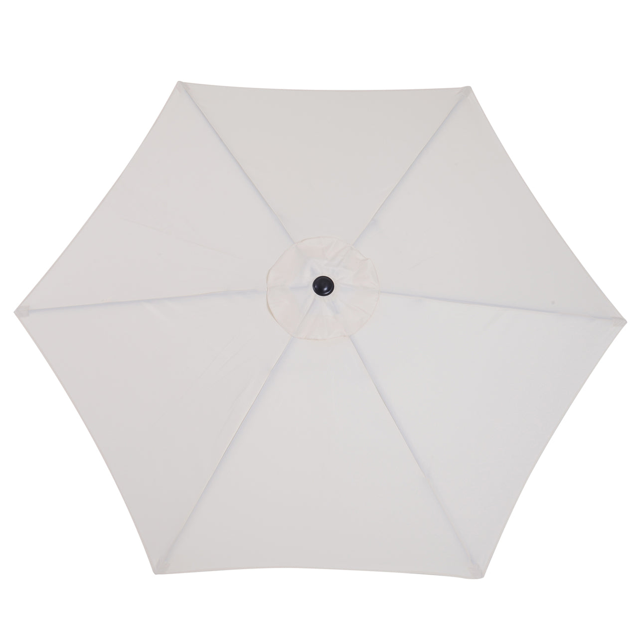 Crèmekleurige knikbare balkonparasol 270 cm – met handslingerbediening