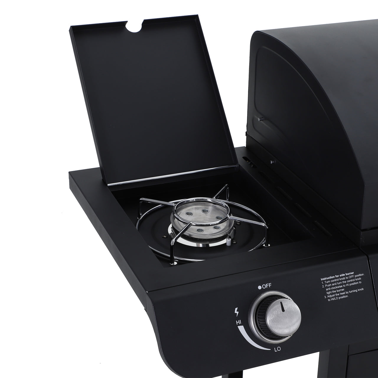 Gasbarbecue BBQ grill 5 branders zwart