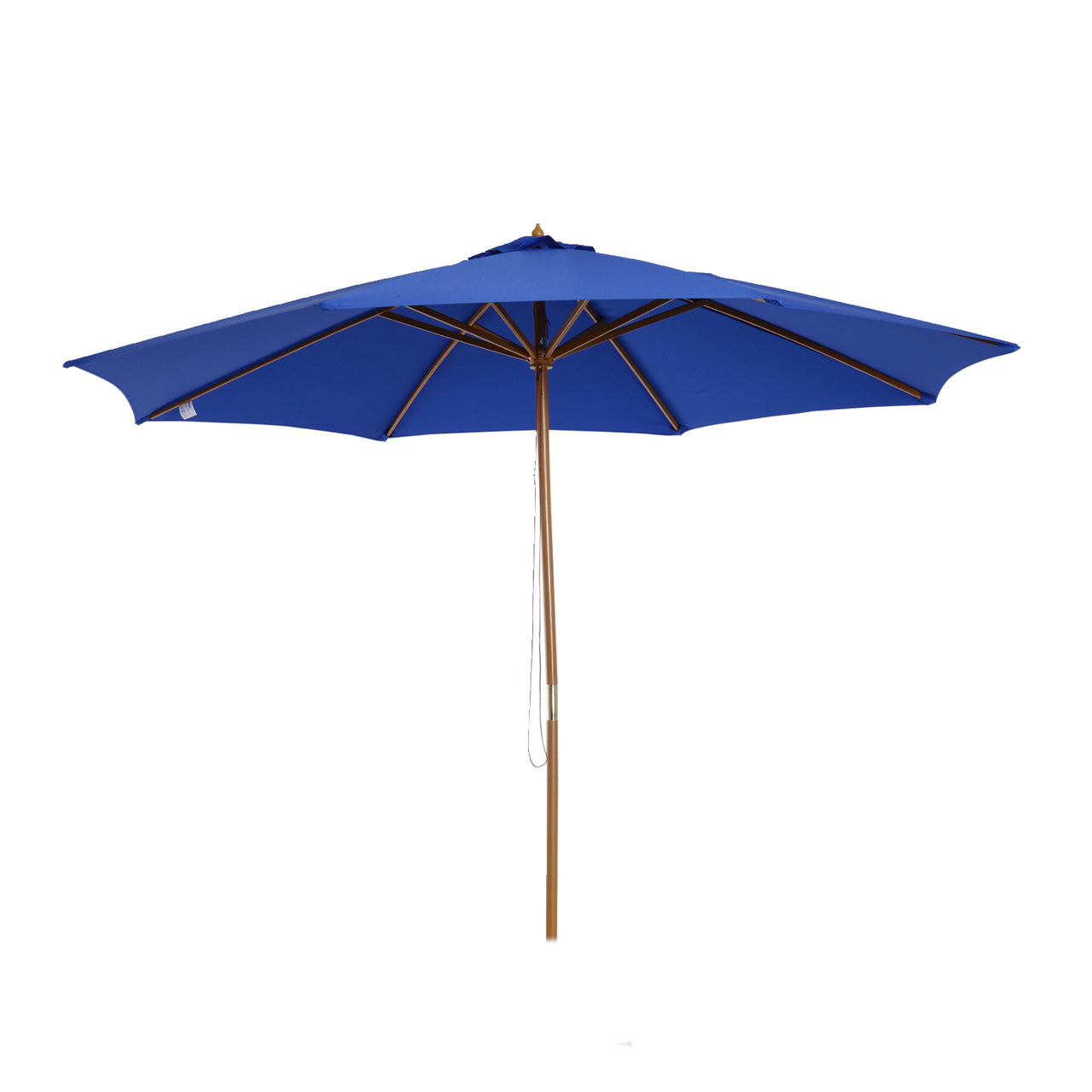 Blauwe balkon parasol 300x245 cm – knikbaar met UV-bescherming