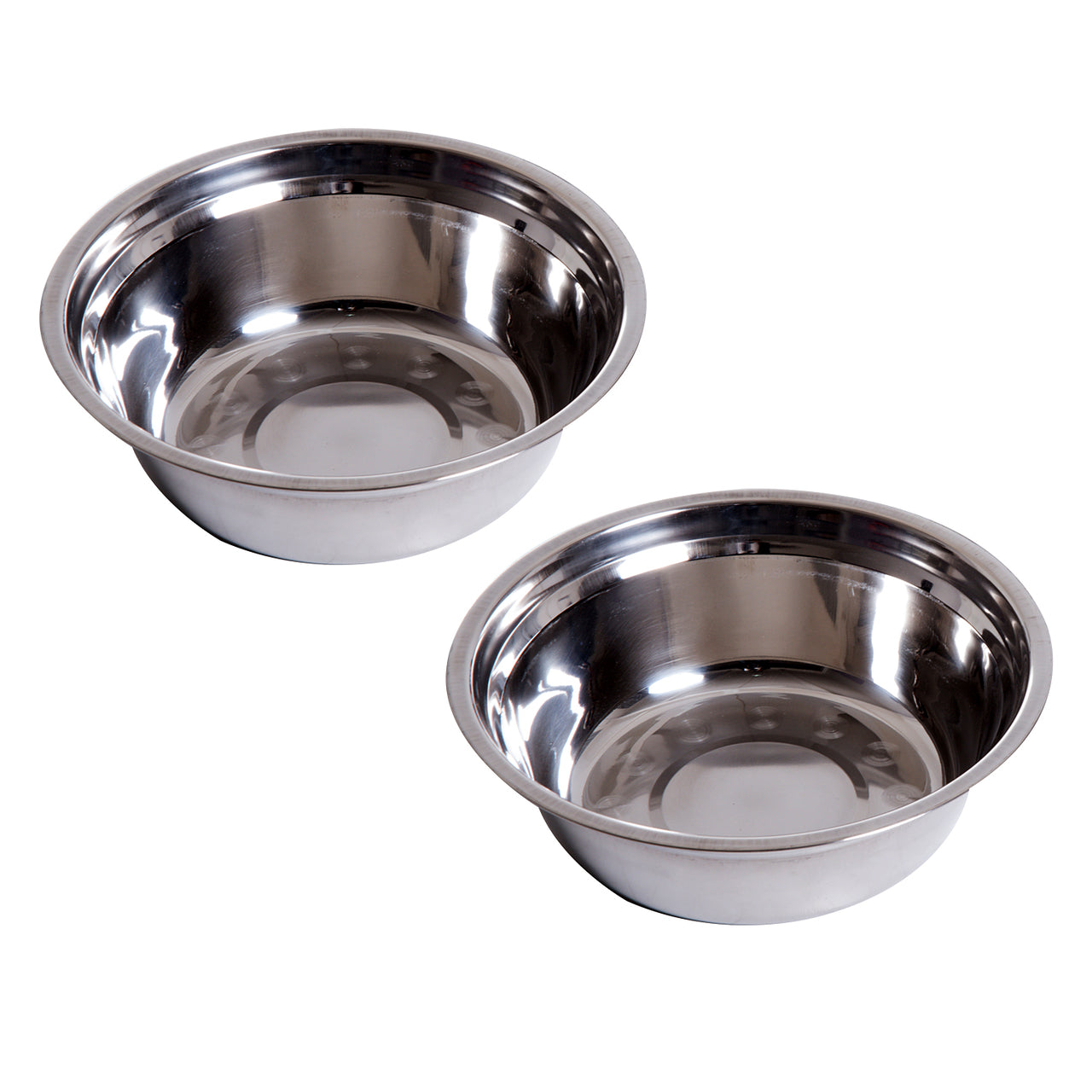 Verhoogde bruine voerbak S – dubbele RVS kommen voor hond/kat