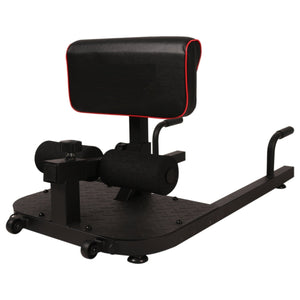 Sissy squat trainer zwart – 3-in-1 fitnessbank met push-up steunen, compact en stevig voor effectieve krachttraining