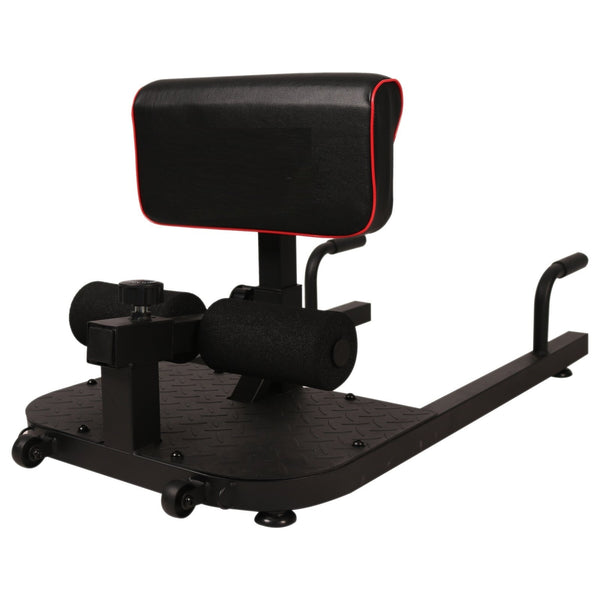 Sissy squat trainer zwart – 3-in-1 fitnessbank met push-up steunen