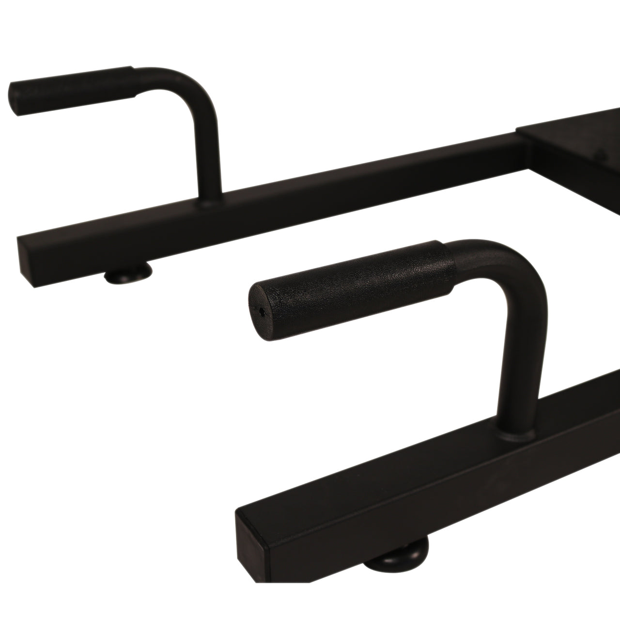 Sissy squat trainer zwart – 3-in-1 fitnessbank met push-up steunen