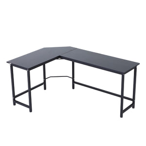 Modern hoekbureau 168x120 cm in zwart – hoekmodel met stabiele constructie en strak ontwerp voor functionele werkplekken thuis