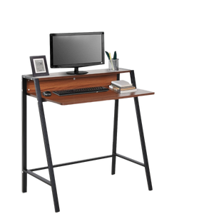 Zwart houten bureau 84x45 cm – compact en functioneel bureau ideaal voor studeren of thuiswerken met ruimtebesparend design