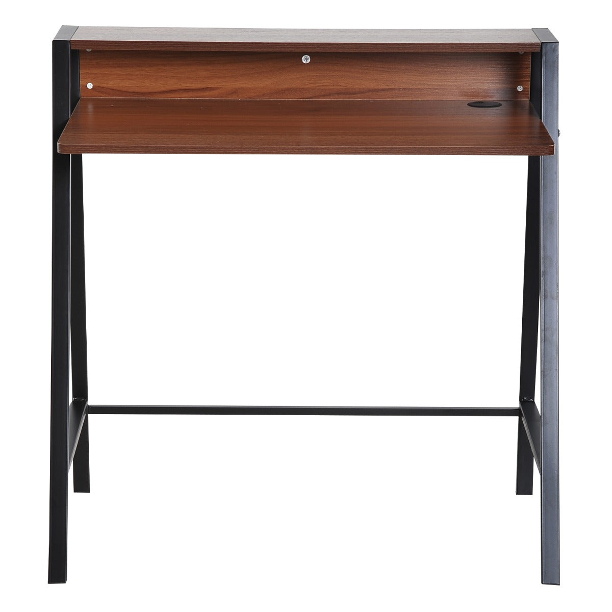 Zwart houten bureau 84x45 cm – ideaal voor studeren of thuiswerken