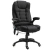 Zwarte bureaustoel met massagefunctie en ergonomisch design