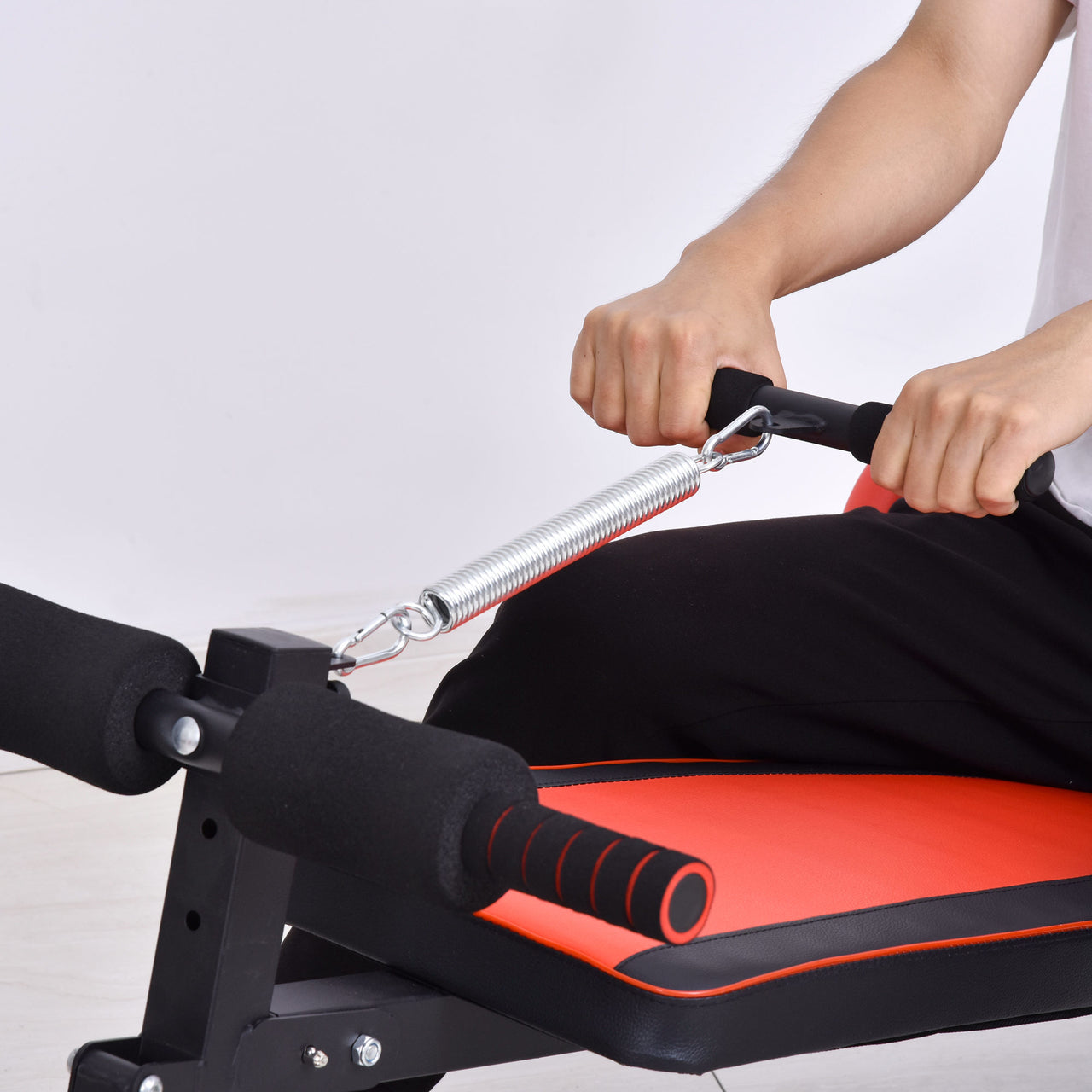 Halterbank zwart 166x53x60 cm – verstelbare fitnessbank
