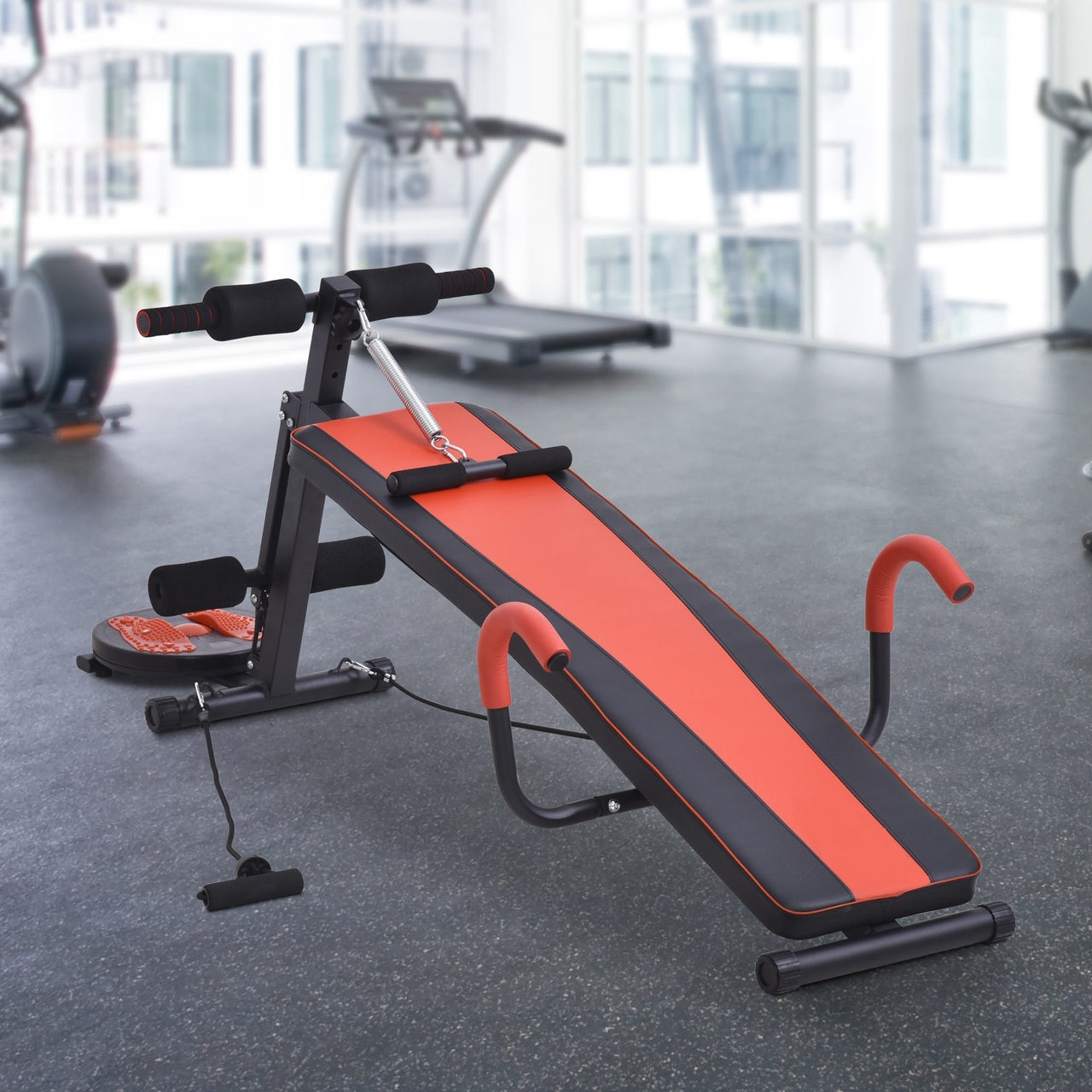 Halterbank zwart 166x53x60 cm – verstelbare fitnessbank