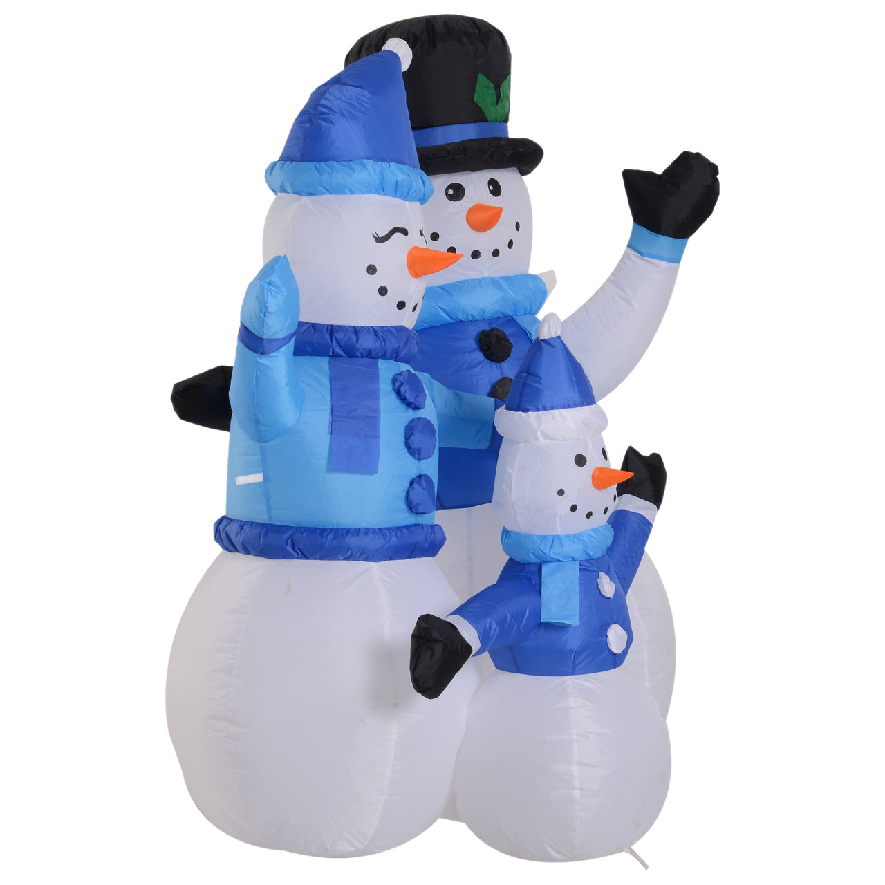 Opblaasbare sneeuwman 120 cm – LED kerstverlichting buiten