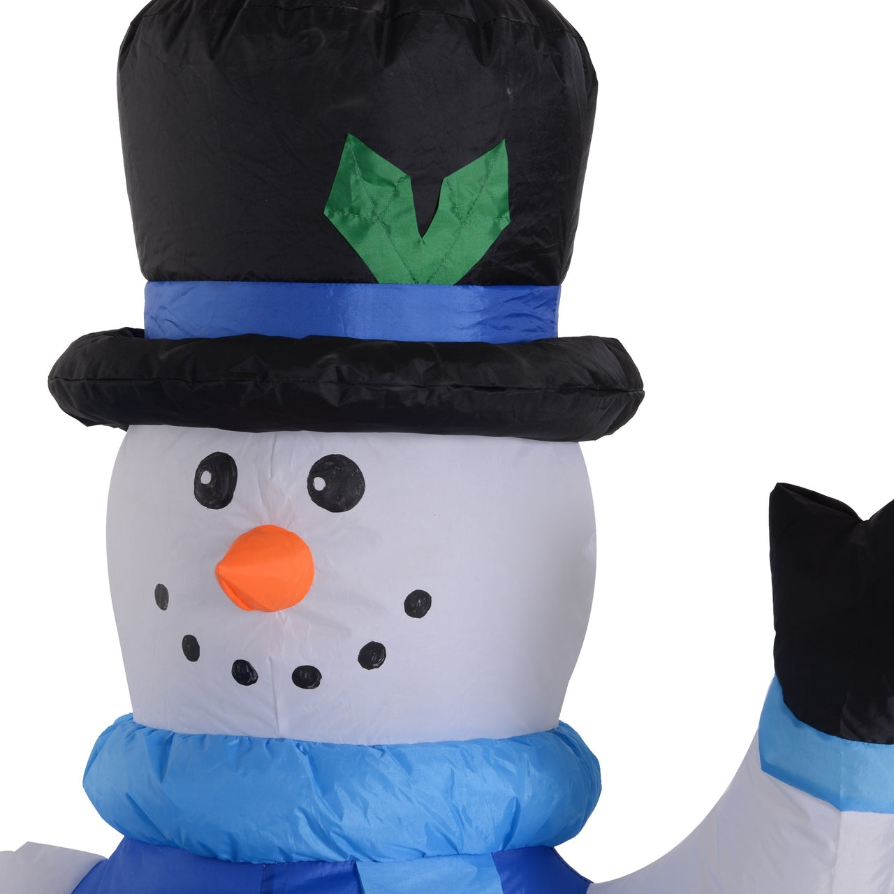 Opblaasbare sneeuwman 120 cm – LED kerstverlichting buiten