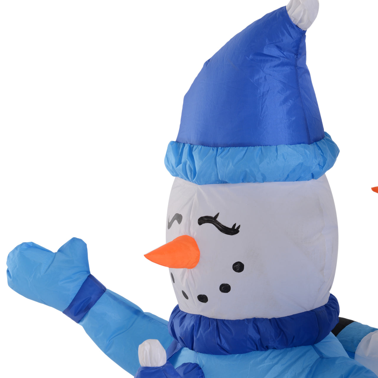 Opblaasbare sneeuwman 120 cm – LED kerstverlichting buiten