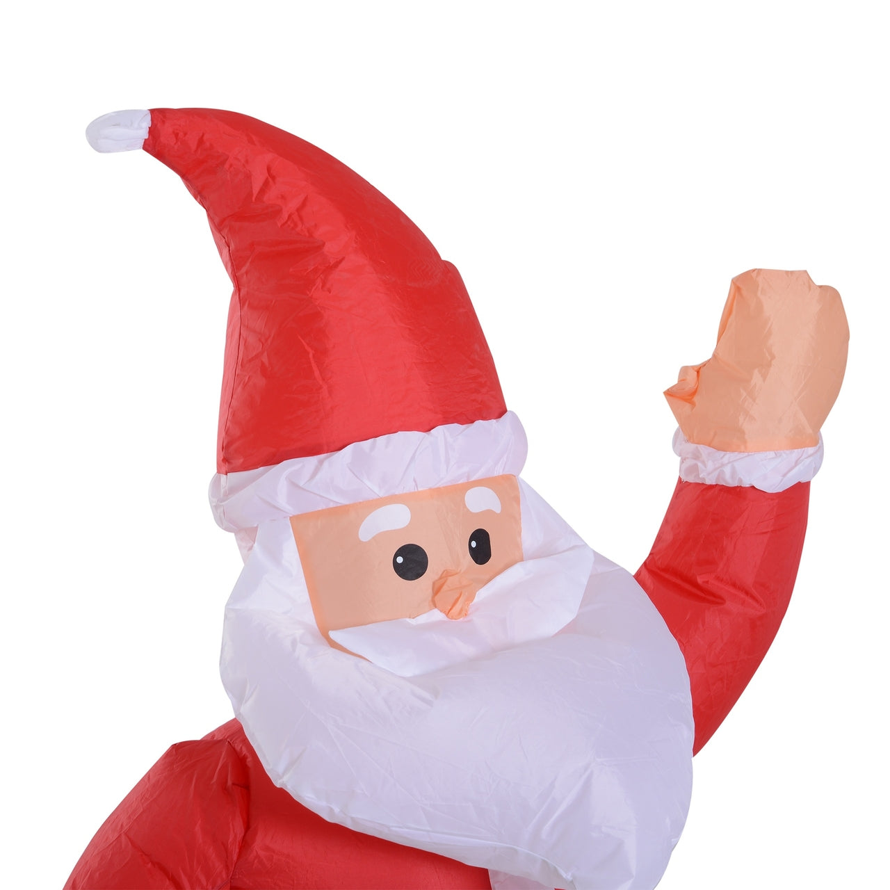Opblaasbare kerstman 120 cm met cadeau en sfeervolle LED verlichting