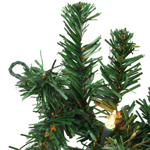 Guirlande met 35 LED's – 2,7 m kerstverlichting voor binnen met warme witte lichtjes op groen takkenmateriaal