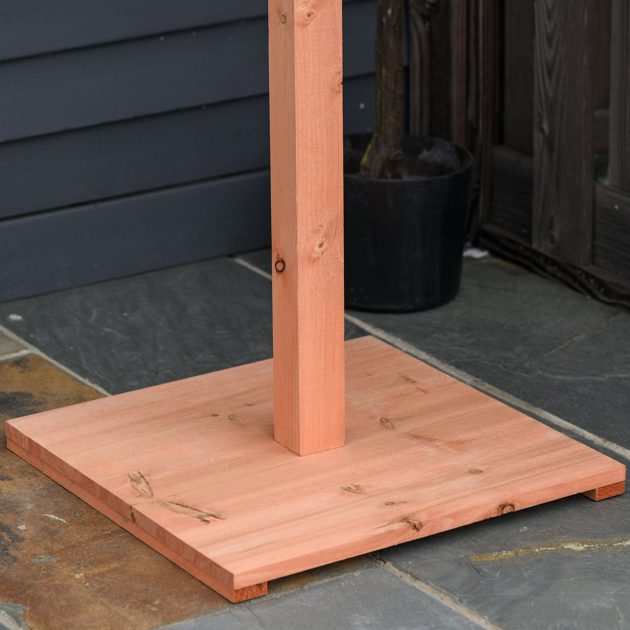 Voederhuisje hout – Staand vogelhuis 130 cm voor buiten