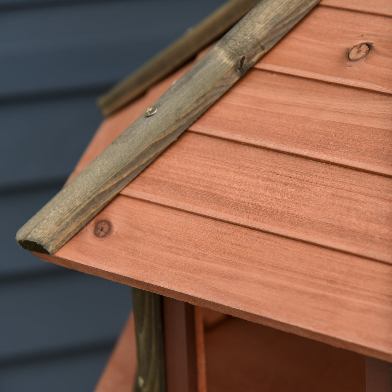 Voederhuisje hout – Staand vogelhuis 130 cm voor buiten